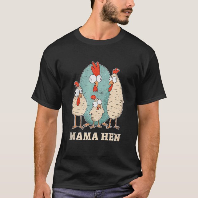 Camiseta Fazendeira de Frango Mãe Galinha (Frente)