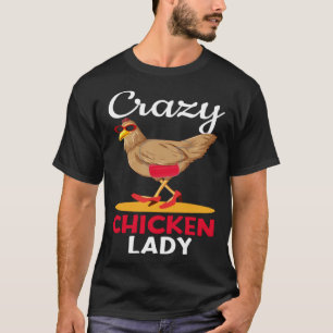 Camiseta Fazendeira Louca de Galinha Retro