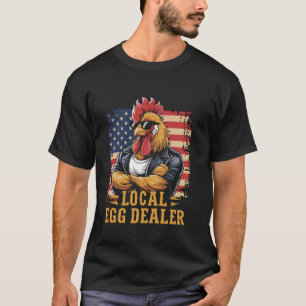 Camiseta Fazendeiro Amante de Frango Comerciante de Ovos Lo
