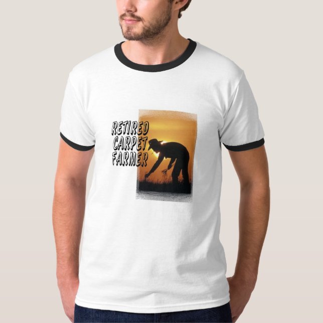 Camiseta Fazendeiro aposentado do tapete (Frente)