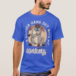 Camiseta Fazendeiro Cultivo Cute Donkey Aluga Fazenda Engra