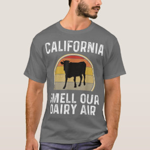 Camiseta Fazendeiro Da Califórnia Cheira Nosso Leite De Lei