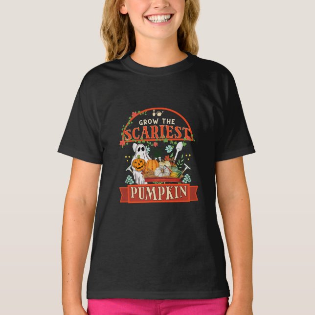 Camiseta Fazendeiro de Abóbora Halloween (Frente)