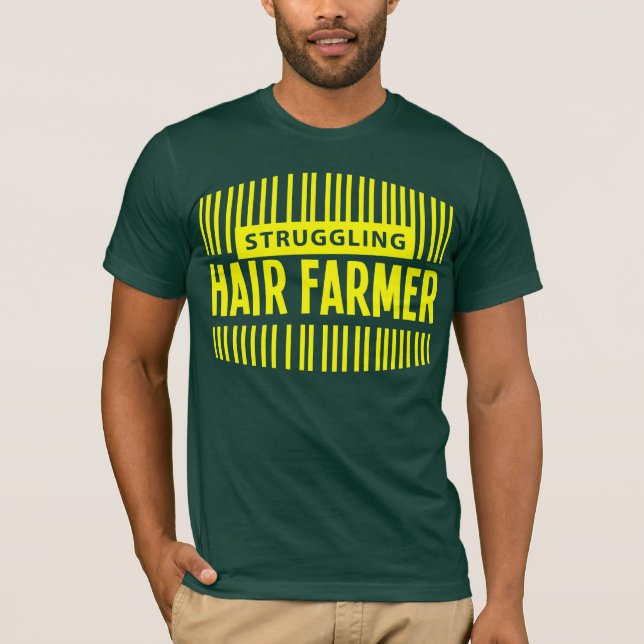 Camiseta Fazendeiro de esforço do cabelo (Frente)