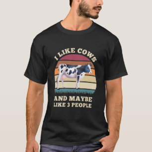 Camiseta Fazendeiro De Fazendas De Vaca Eu Gosto De Vacas E