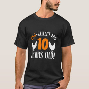 Camiseta Fazendeiro de frango de 10 anos de idade Completa