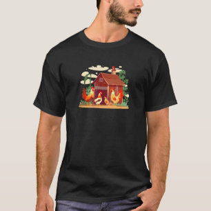 Camiseta Fazendeiro de Frango de Granja de Frango Vintage