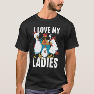 Camiseta Fazendeiro de Frango Galinha Sussurro Fazenda Anim