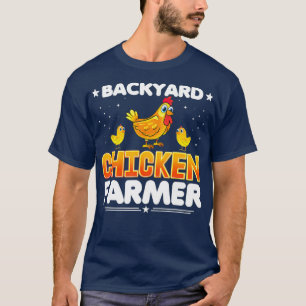 Camiseta Fazendeiro de frango no quintal - Dama de frango n