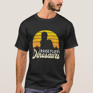 Camiseta Fazendeiro de Frango Silkie Eu Crio Dinossauros Ch