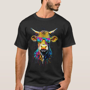 Camiseta Fazendeiro de Gado Vaca Leite Vegano Bezerro Vacas