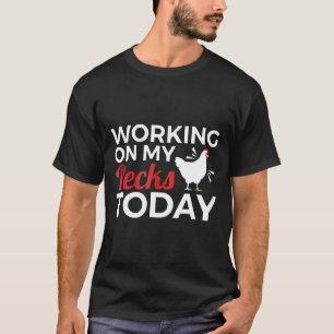 Camiseta Fazendeiro De Galinha Trabalhando Na Piada Dos Meu