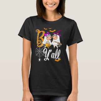 Camiseta Fazendeiro de Halloween Fantasia de Vaca Boo Y'all
