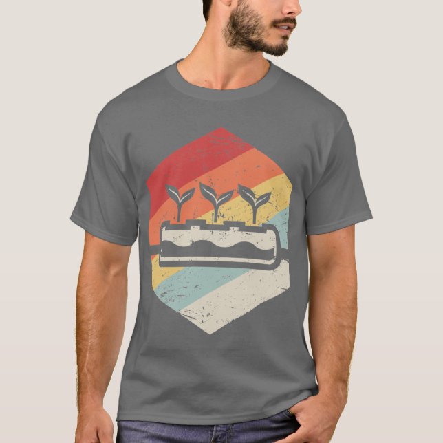 Camiseta Fazendeiro de Hidroponia Retrô (Frente)