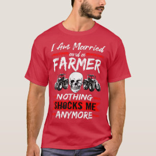 Camiseta Fazendeiro De Mens, Eu Sou Casado E Um Agricultor