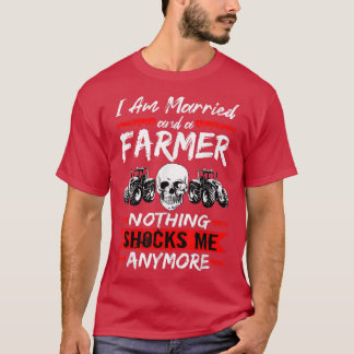 Camiseta Fazendeiro De Mens, Eu Sou Casado E Um Agricultor 