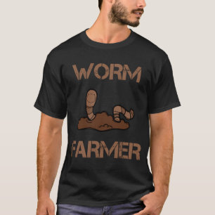Camiseta Fazendeiro de Minhocas Vermicultura Jardinagem