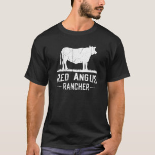 Camiseta Fazendeiro de Vaca Criador de Angus Vermelho