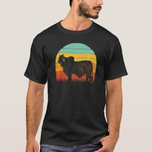 Camiseta Fazendeiro de Vaca do Pôr do Sol Retrô Gado Brahma