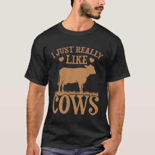 Camiseta Fazendeiro De Vaca Eu Gosto Muito De Vacas