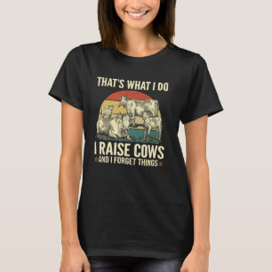 Camiseta Fazendeiro de vaca leiteira engraçado criando vaca