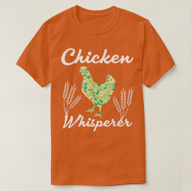 Camiseta Fazendeiro de whisperer de frango (Frente do Design)