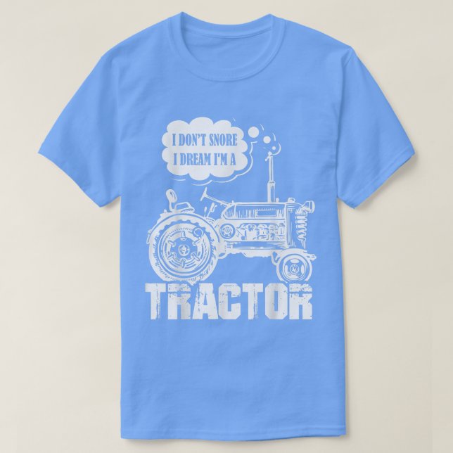 Camiseta Fazendeiro Eu não ronco, sonho, sou um Tracto (Frente do Design)