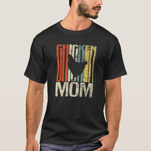 Camiseta Fazendeiro Retro Grunge Frango Mãe Frango (Frente)