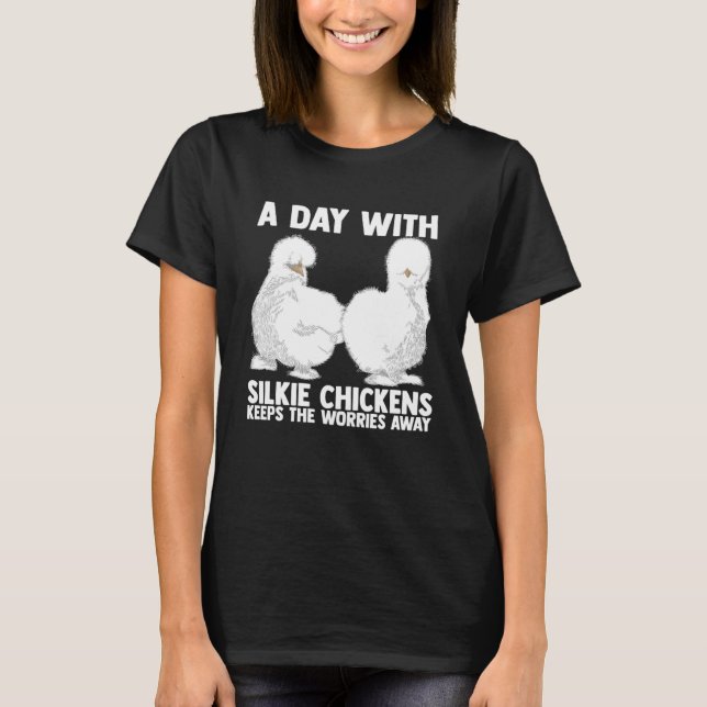 Camiseta Fazendeiro Silkie Chicken Mama Silky Chicken Farme (Frente)