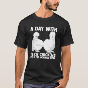 Camiseta Fazendeiro Silkie Chicken Mama Silky Chicken Farme