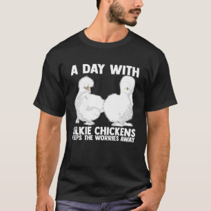 Camiseta Fazendeiro Silkie Galinha Mamãe Galinha Sedosa Faz