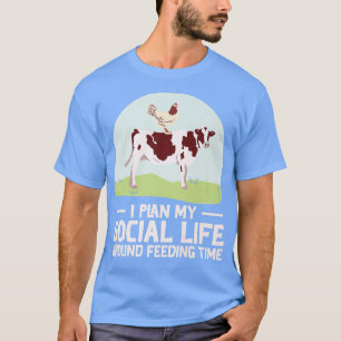Camiseta Fazendeiro Vaca Galinha Agricultura Ancestral