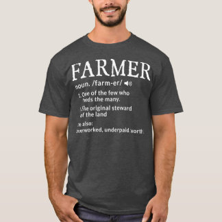 Camiseta Fazendeiros Engraçados de Criação de Agricultores