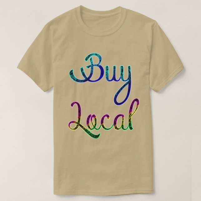 Camiseta Fazendeiros locais do comprar Vegan Powerelevation (Frente do Design)