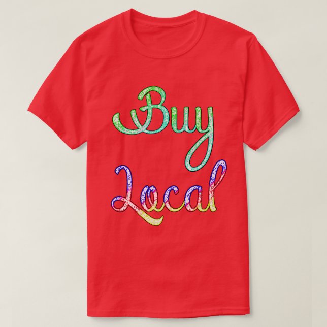 Camiseta Fazendeiros locais do comprar Vegan Powerelevation (Frente do Design)