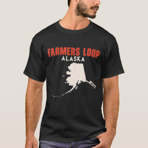 Camiseta Fazendeiros Loop Alaska Estado EUA Viagem Alask