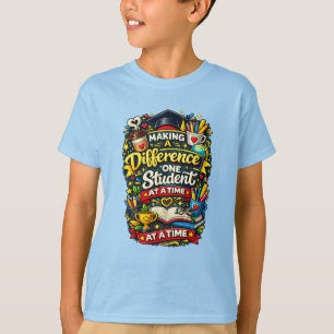 Camiseta Fazendo a Diferença um Aluno de Cada Vez