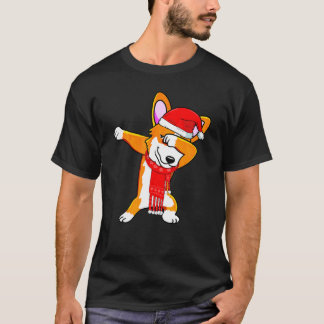 Camiseta Fazendo Corgi Fantasia de Natal Festa Natalina Fof