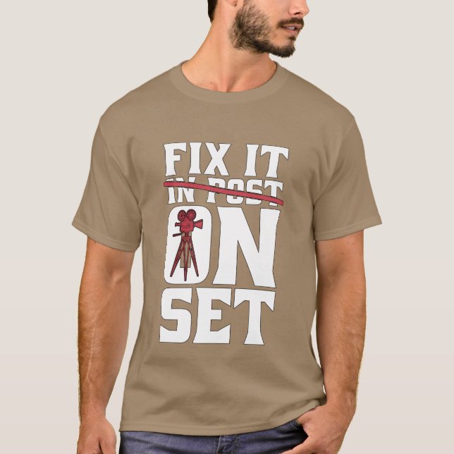 Camiseta Fazendo Filmagem De Fi Em Set Cinematógrafo Cineas (Frente)