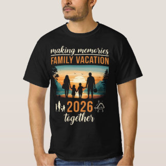 Camiseta Fazendo Memórias Férias em Família 2026 Juntos