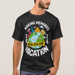 Camiseta Fazendo memórias férias na nova zelândia 2026 viag