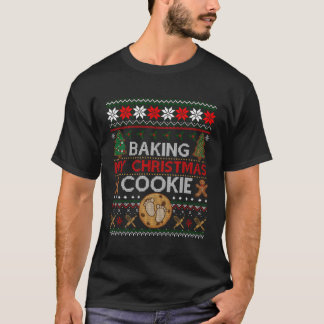 Camiseta Fazendo O Meu Biscoito De Natal Engraçado Dando Pr
