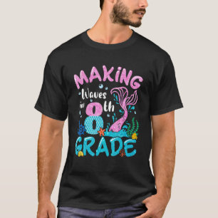 Camiseta Fazendo Ondas na 8ª Série Sereia de Volta às Aulas