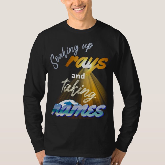 Camiseta Fazendo Rays e Tomando Nomes no Verão (Frente)