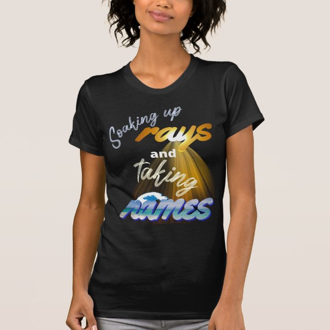 Camiseta Fazendo Rays e Tomando Nomes no Verão (Frente)