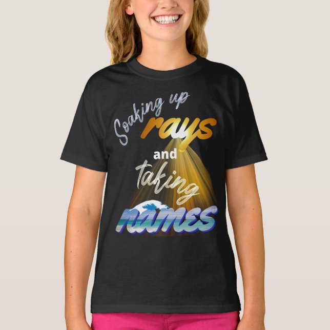Camiseta Fazendo Rays e Tomando Nomes no Verão (Frente)