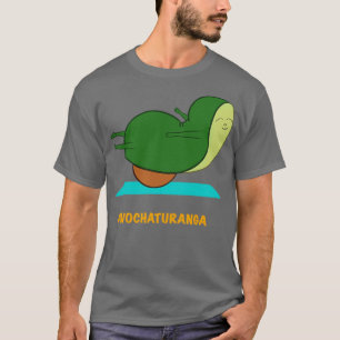 Camiseta Fazendo Yoga Pose com Avocado