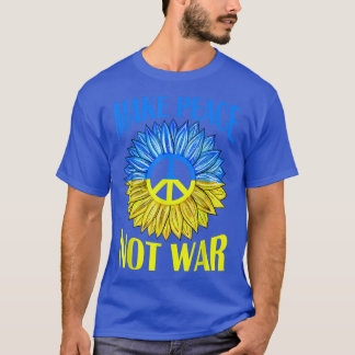 Camiseta Fazer a paz não guerra girassol