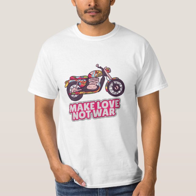 Camiseta Fazer amor não guerra (Frente)