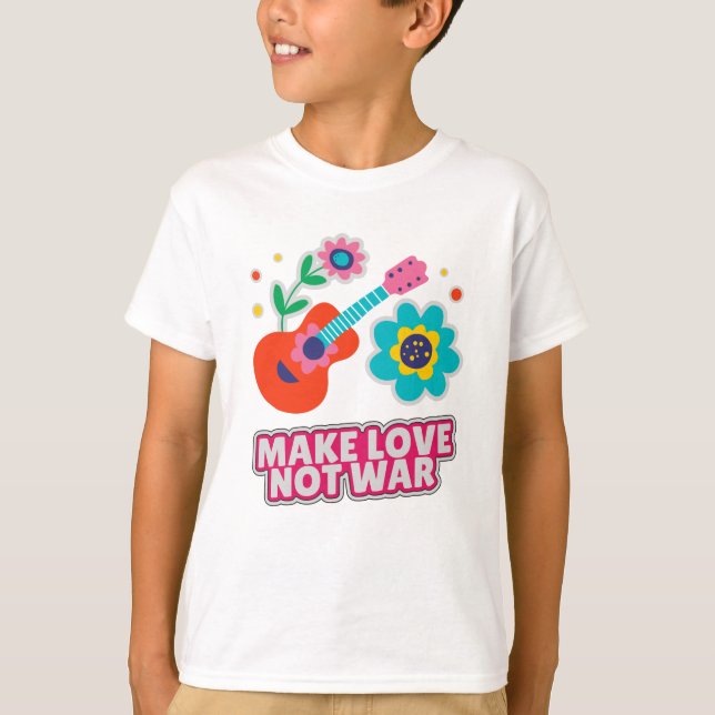 Camiseta Fazer amor não guerra (Frente)